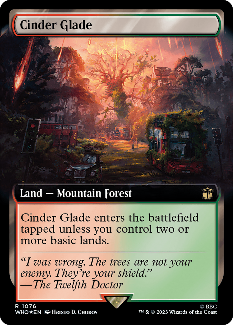 Cinder Glade (Extended Art) (Surge Foil) [Doctor Who] | Mindsight Gaming