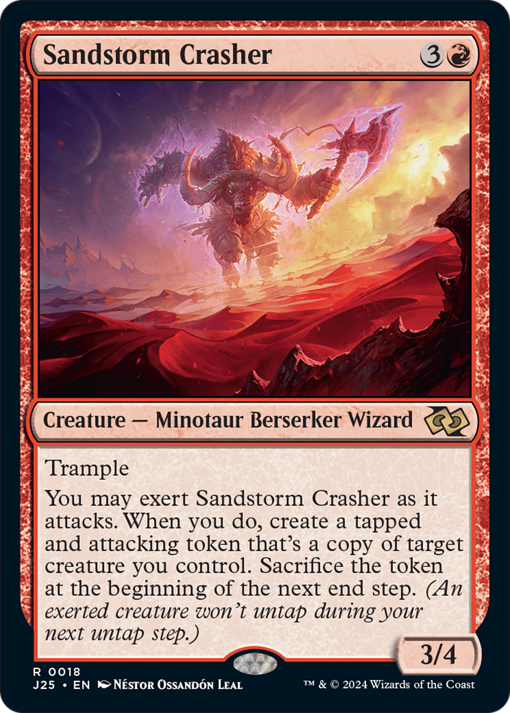 Sandstorm Crasher [Foundations Jumpstart] | Mindsight Gaming