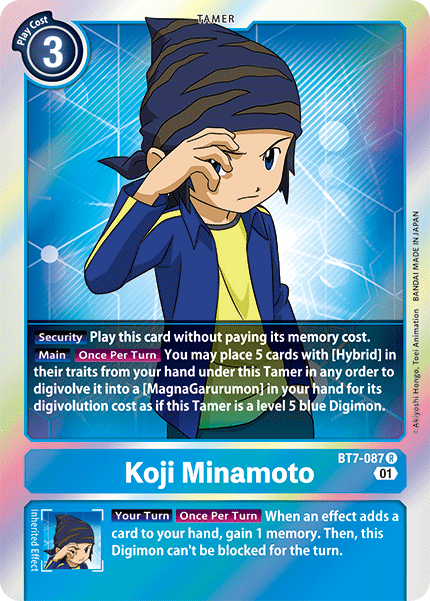 Koji Minamoto [BT7-087] [Next Adventure] | Mindsight Gaming