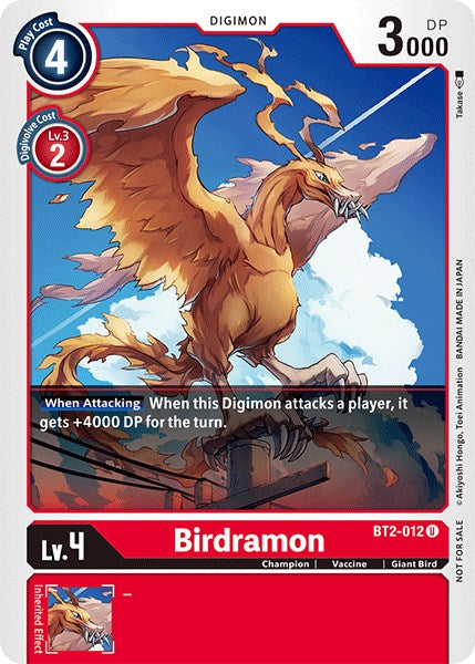 Birdramon [BT2-012] (Official Tournament Pack Vol.3) [Release Special Booster Promos] | Mindsight Gaming