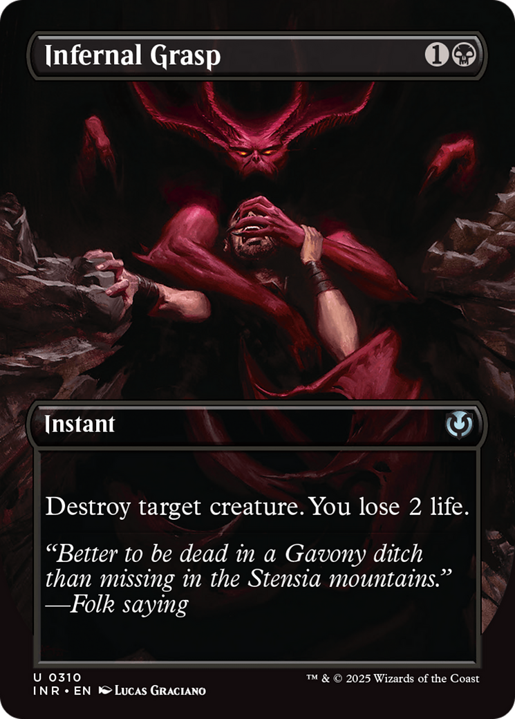 Infernal Grasp (Borderless) [Innistrad Remastered] | Mindsight Gaming