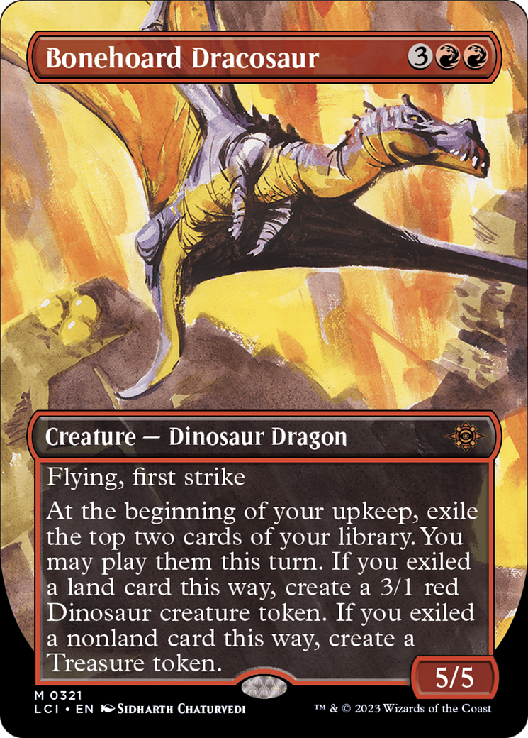 Bonehoard Dracosaur (Borderless) [The Lost Caverns of Ixalan] | Mindsight Gaming