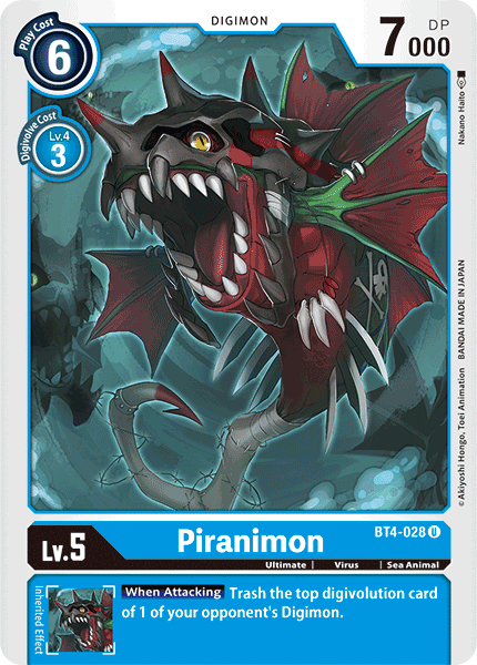 Piranimon [BT4-028] [Great Legend] | Mindsight Gaming