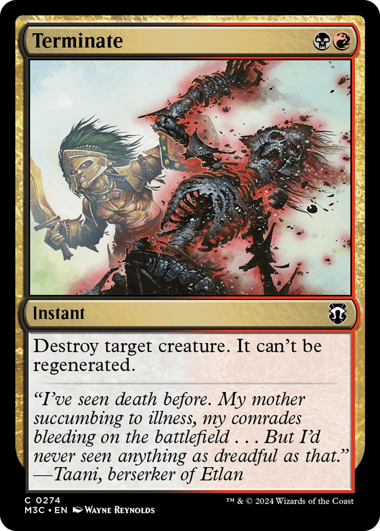 Terminate (Ripple Foil) [Modern Horizons 3 Commander] | Mindsight Gaming