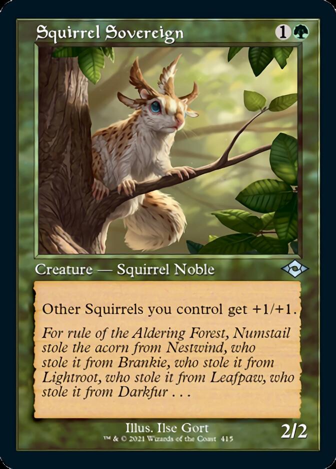 Squirrel Sovereign (Retro Foil Etched) [Modern Horizons 2] | Mindsight Gaming