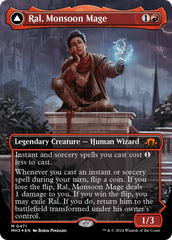 Ral, Monsoon Mage // Ral, Leyline Prodigy (Borderless) (Textured Foil) [Modern Horizons 3] | Mindsight Gaming