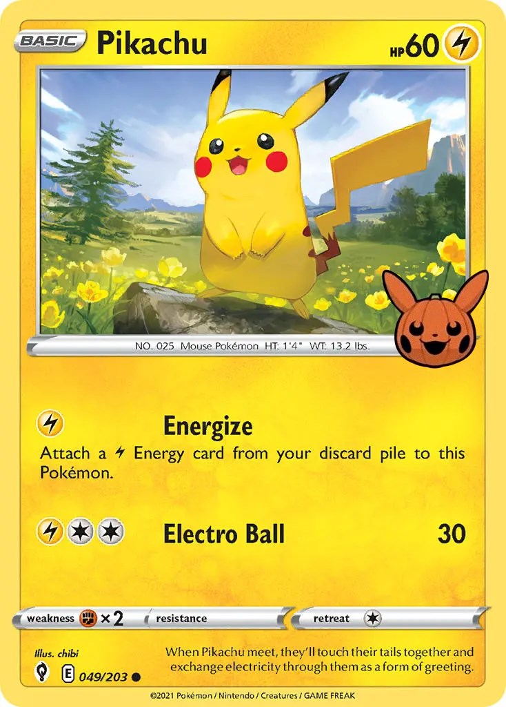 Pikachu (049/203) [Trick or Trade] | Mindsight Gaming