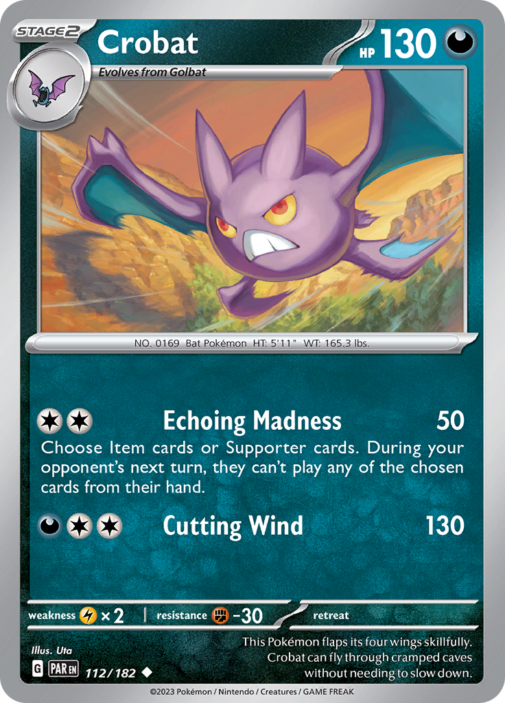 Crobat (112/182) [Scarlet & Violet: Paradox Rift] | Mindsight Gaming