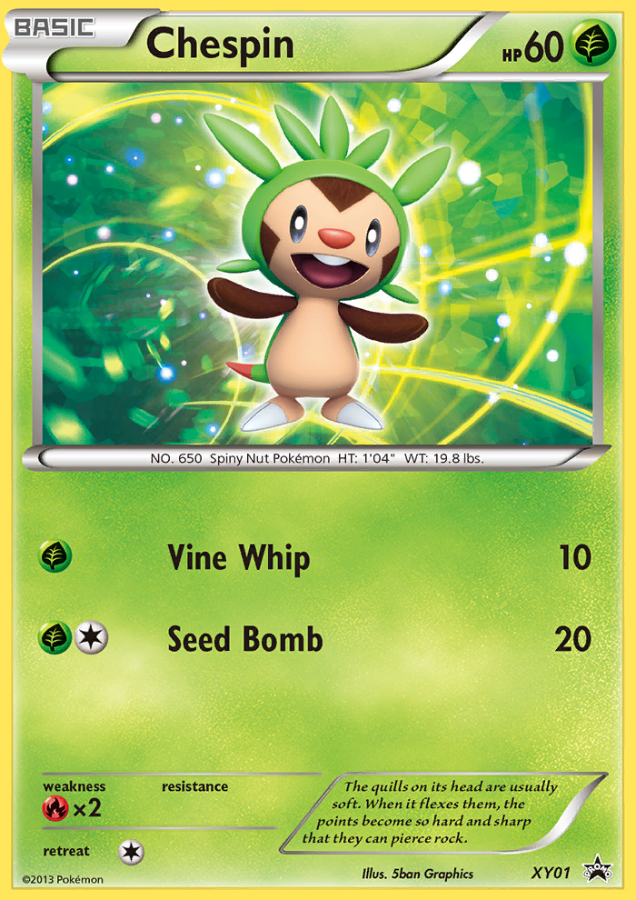 Chespin (XY01) [XY: Black Star Promos] | Mindsight Gaming