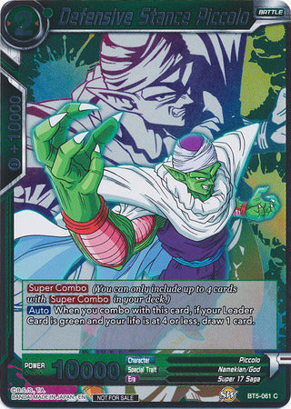 Defensive Stance Piccolo (Event Pack 4) (BT5-061) [Promotion Cards] | Mindsight Gaming