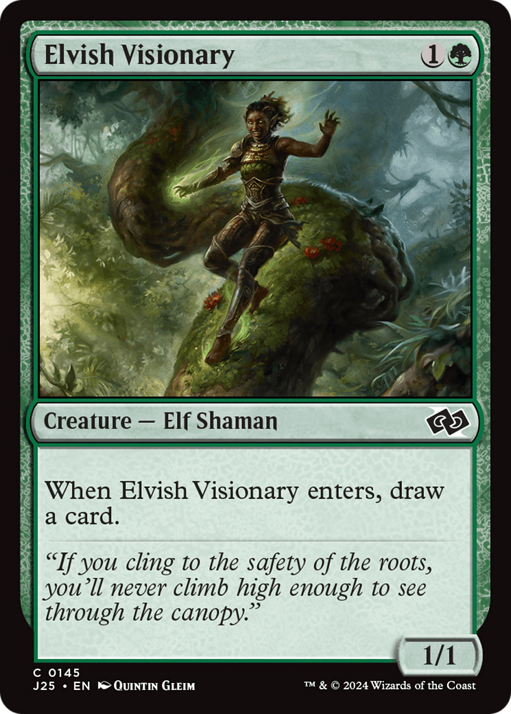 Elvish Visionary [Foundations Jumpstart] | Mindsight Gaming