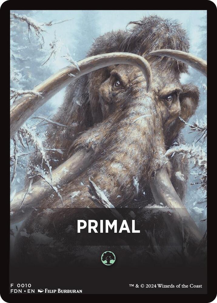 Primal Theme Card [Foundations Tokens] | Mindsight Gaming