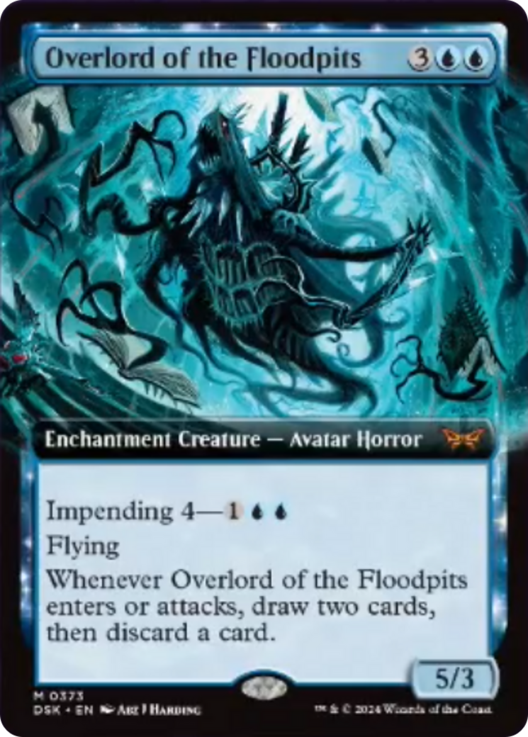 Overlord of the Floodpits (Extended Art) [Duskmourn: House of Horror] | Mindsight Gaming