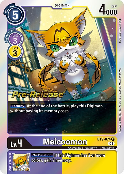 Meicoomon [BT9-074] [X Record Pre-Release Promos] | Mindsight Gaming