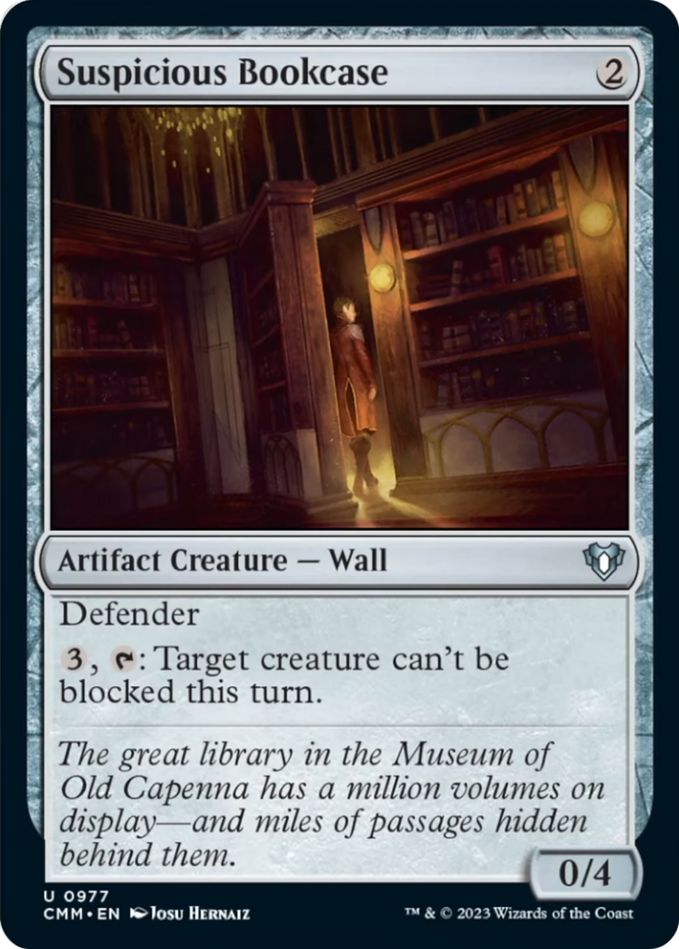 Suspicious Bookcase [Commander Masters] | Mindsight Gaming