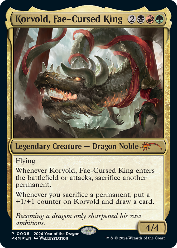 Korvold, Fae-Cursed King (Year of the Dragon 2024) [Standard Showdown Promos] | Mindsight Gaming