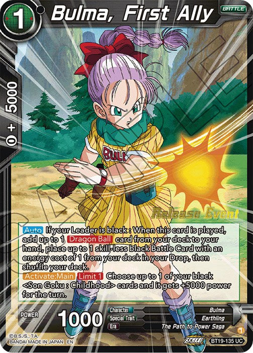 Bulma, First Ally (Fighter's Ambition Holiday Pack) (BT19-135) [Tournament Promotion Cards] | Mindsight Gaming