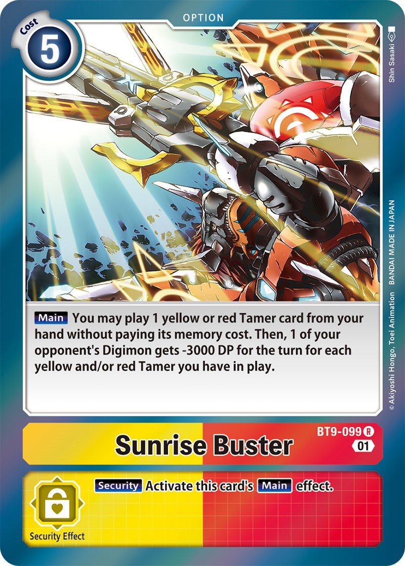 Sunrise Buster [BT9-099] [X Record] | Mindsight Gaming