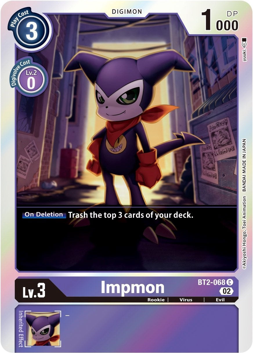 Impmon [BT2-068] (Alternate Art) [Starter Deck: Beelzemon Advanced Deck Set] | Mindsight Gaming