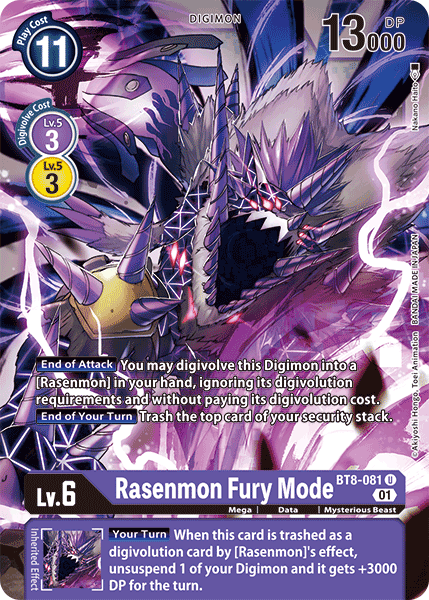 Rasenmon: Fury Mode [BT8-081] [New Awakening] | Mindsight Gaming