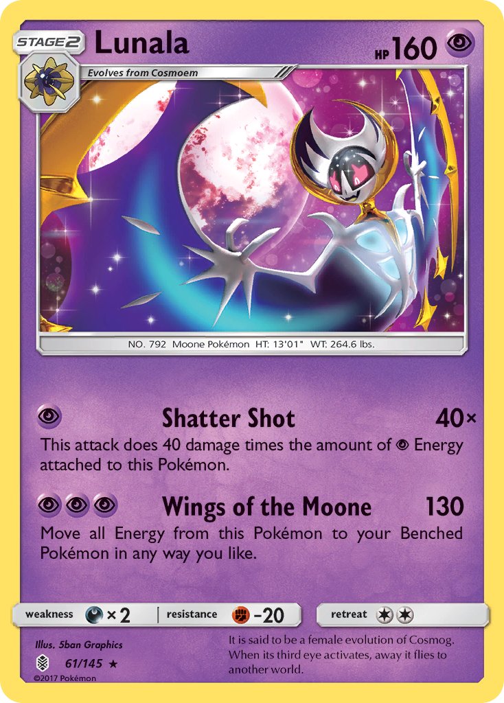 Lunala (61/145) (Theme Deck Exclusive) [Sun & Moon: Guardians Rising] | Mindsight Gaming