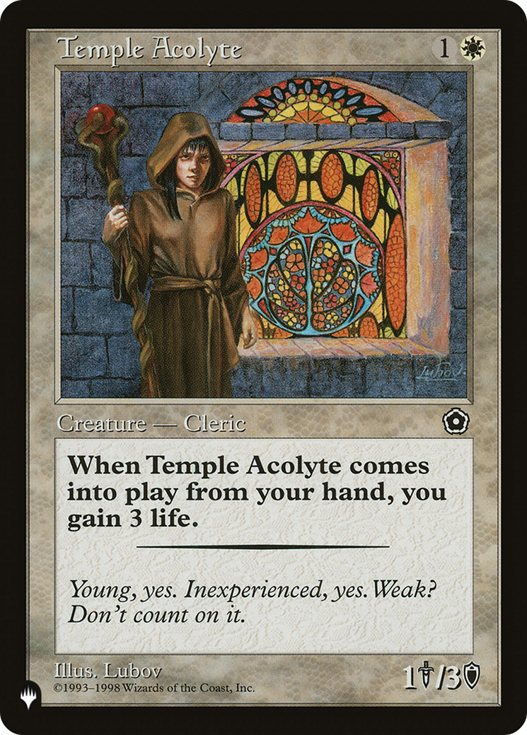 Temple Acolyte [The List Reprints] | Mindsight Gaming