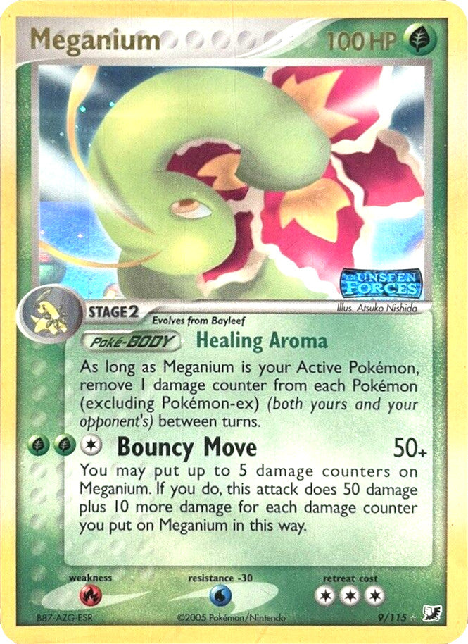 Meganium (9/115) (Stamped) [EX: Unseen Forces] | Mindsight Gaming