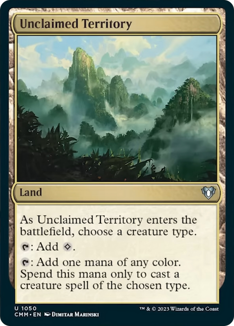 Unclaimed Territory [Commander Masters] | Mindsight Gaming