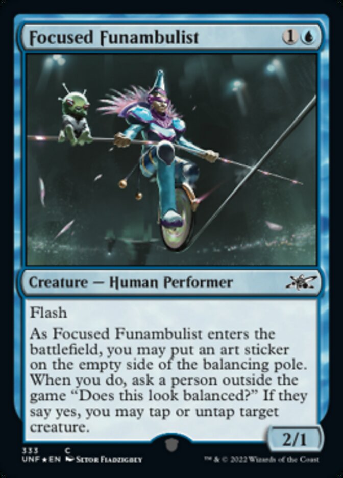 Focused Funambulist (Galaxy Foil) [Unfinity] | Mindsight Gaming