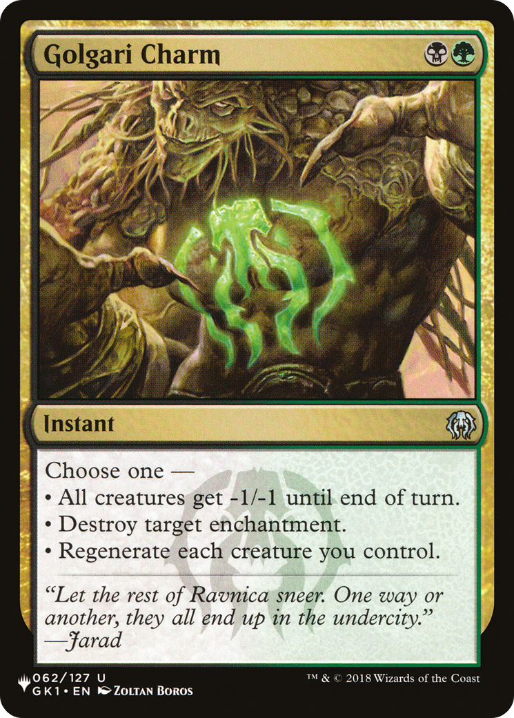 Golgari Charm [The List Reprints] | Mindsight Gaming