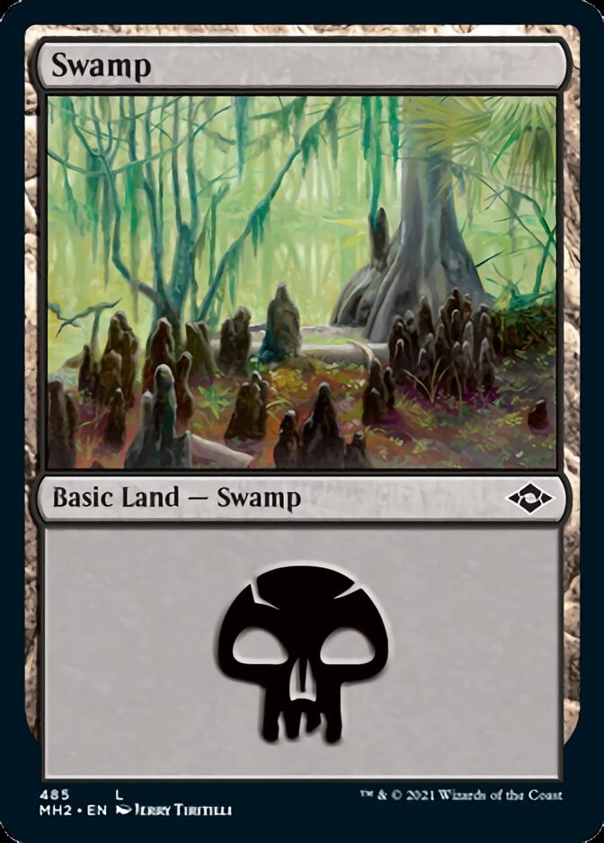 Swamp (485) (Foil Etched) [Modern Horizons 2] | Mindsight Gaming