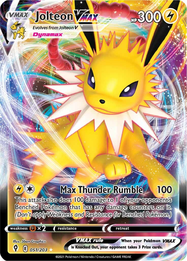 Jolteon VMAX (051/203) [Sword & Shield: Evolving Skies] | Mindsight Gaming