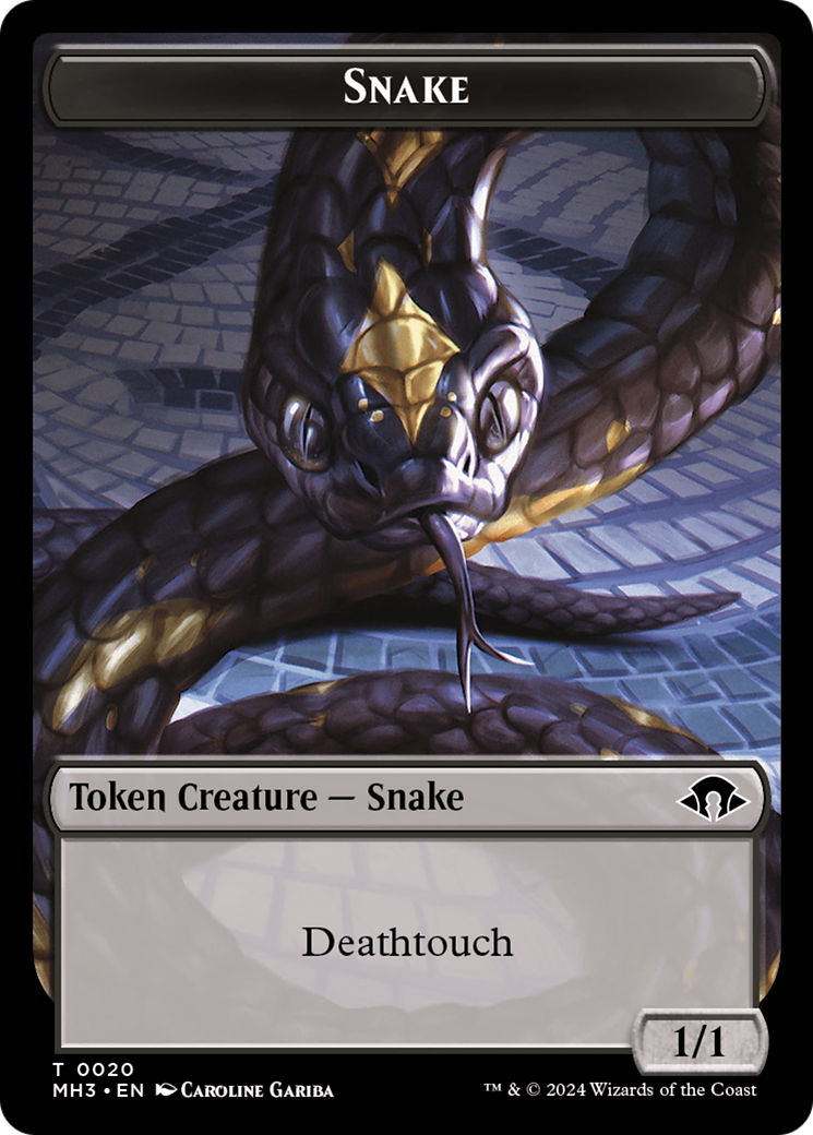 Snake // Energy Reserve Double-Sided Token [Modern Horizons 3 Tokens] | Mindsight Gaming