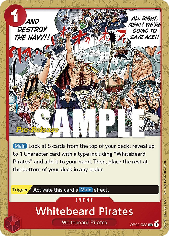 Whitebeard Pirates [Paramount War Pre-Release Cards] | Mindsight Gaming