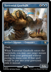 Torrential Gearhulk (Foil Etched) [Commander Masters] | Mindsight Gaming