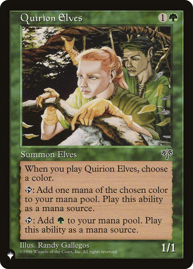 Quirion Elves [The List Reprints] | Mindsight Gaming