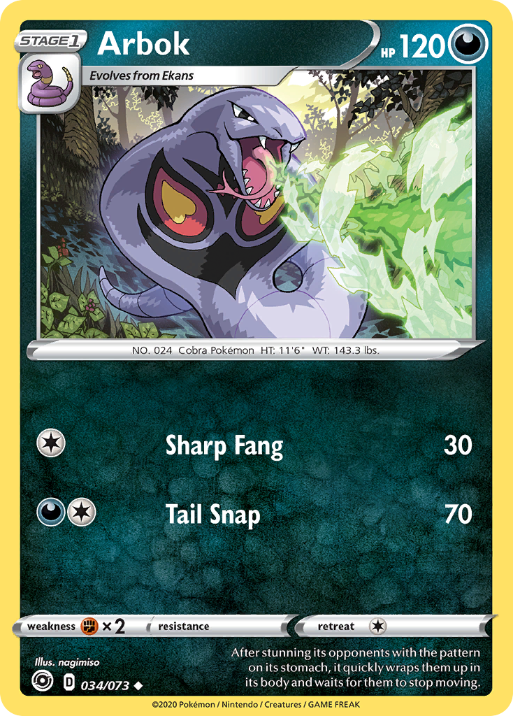 Arbok (034/073) [Sword & Shield: Champion's Path] | Mindsight Gaming