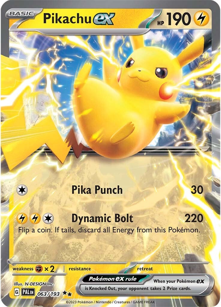 Pikachu ex (063/193) [Scarlet & Violet: Paldea Evolved] | Mindsight Gaming