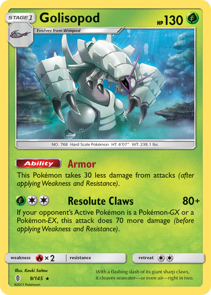 Golisopod (9/145) [Sun & Moon: Guardians Rising] | Mindsight Gaming