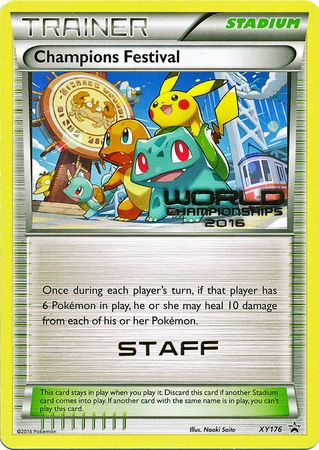 Champions Festival 2016 Staff (XY176) [XY: Black Star Promos] | Mindsight Gaming