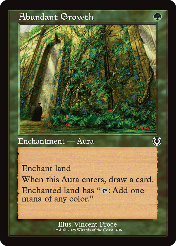 Abundant Growth (Retro Frame) [Innistrad Remastered] | Mindsight Gaming