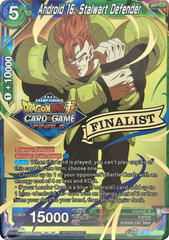 Android 16, Stalwart Defender (2021 Tournament Pack Vault Set - Finalist Gold Stamped) (P-310) [Tournament Promotion Cards] | Mindsight Gaming