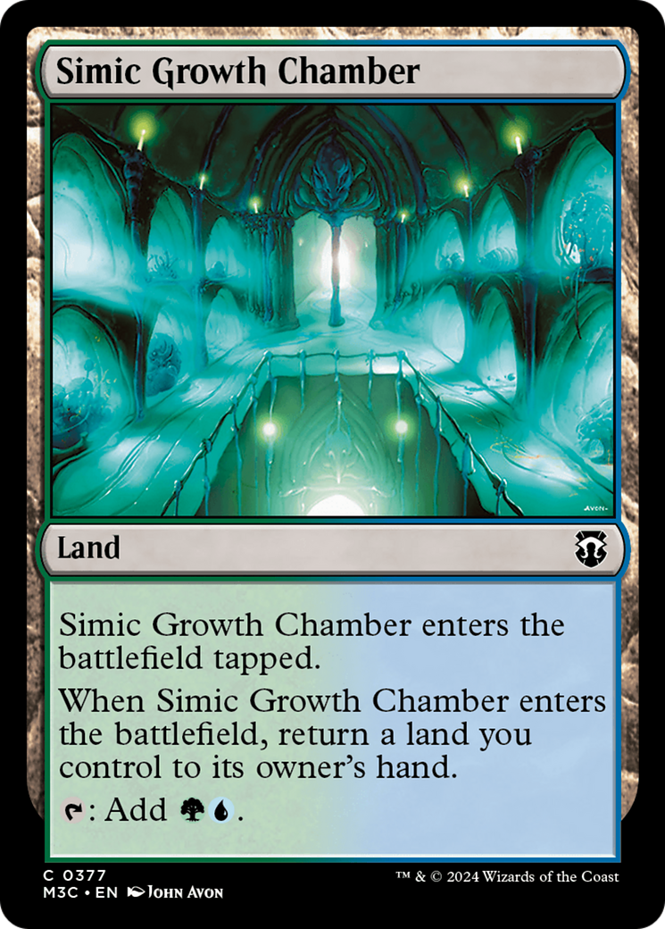 Simic Growth Chamber (Ripple Foil) [Modern Horizons 3 Commander] | Mindsight Gaming