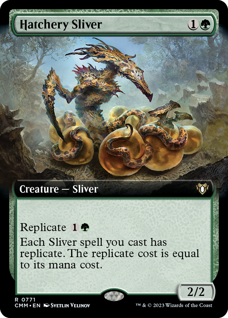 Hatchery Sliver (Extended Art) [Commander Masters] | Mindsight Gaming