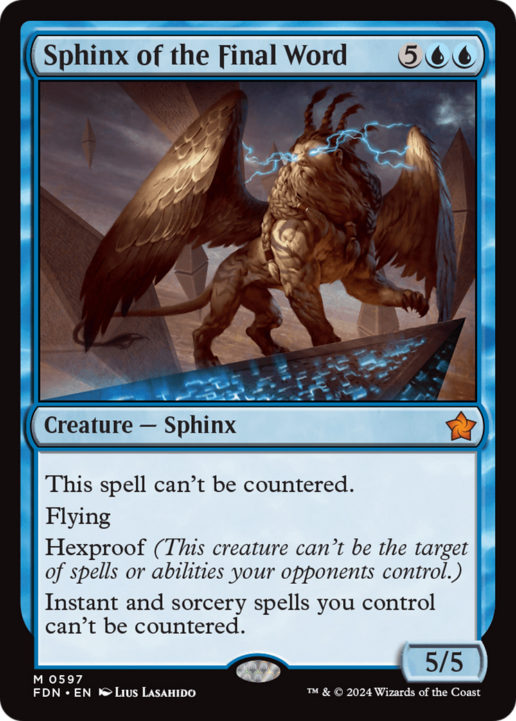 Sphinx of the Final Word [Foundations] | Mindsight Gaming