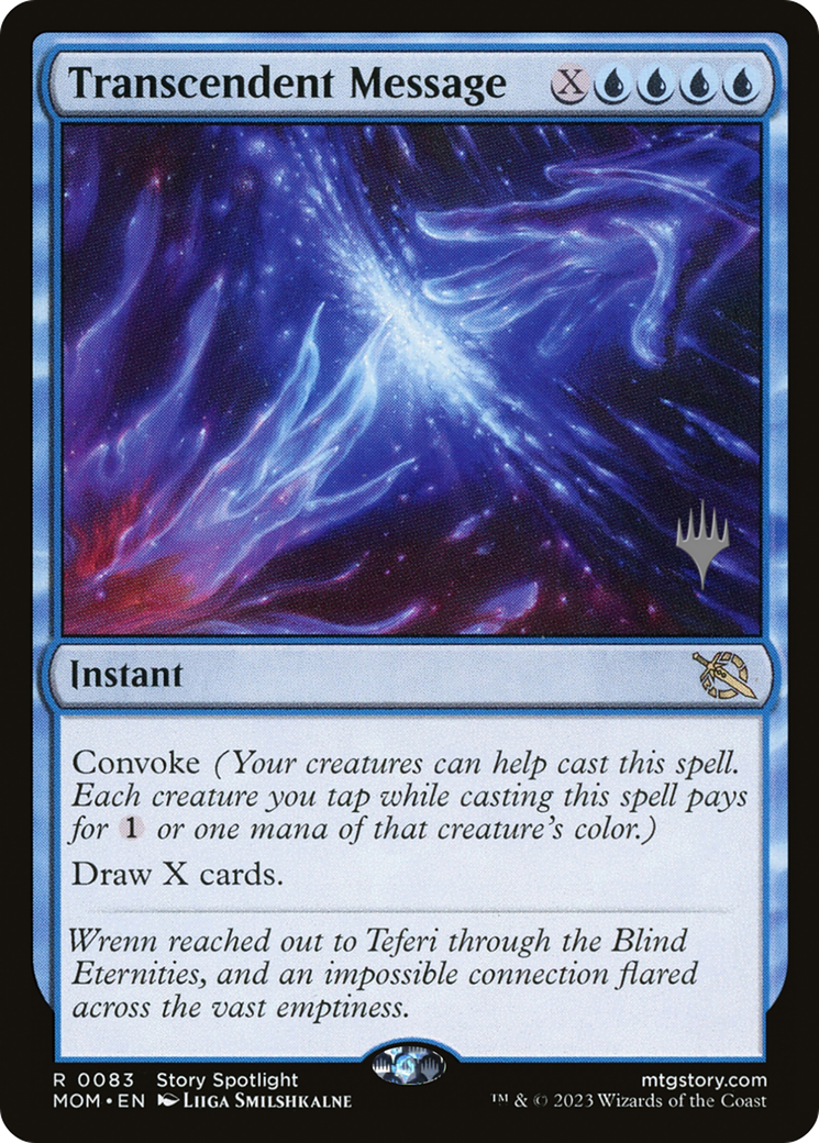 Transcendent Message (Promo Pack) [March of the Machine Promos] | Mindsight Gaming