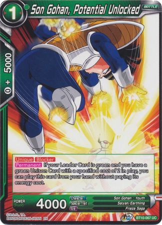 Son Gohan, Potential Unlocked (BT10-067) [Rise of the Unison Warrior 2nd Edition] | Mindsight Gaming