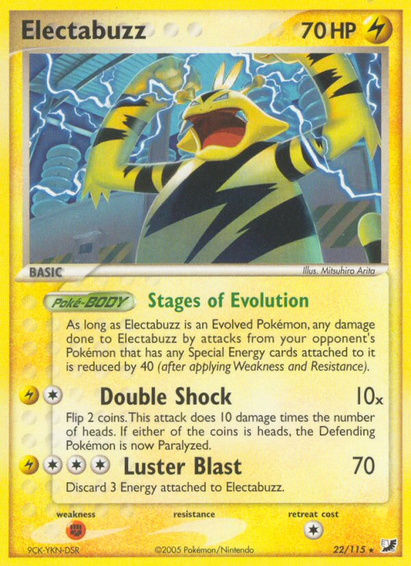 Electabuzz (22/115) [EX: Unseen Forces] | Mindsight Gaming