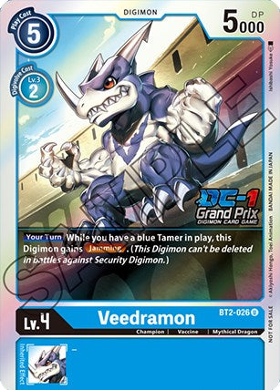 Veedramon [BT2-026] (DC-1 Grand Prix) [Release Special Booster Promos] | Mindsight Gaming