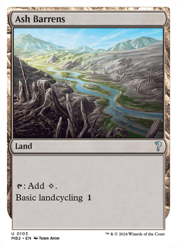 Ash Barrens (White Border) [Mystery Booster 2] | Mindsight Gaming